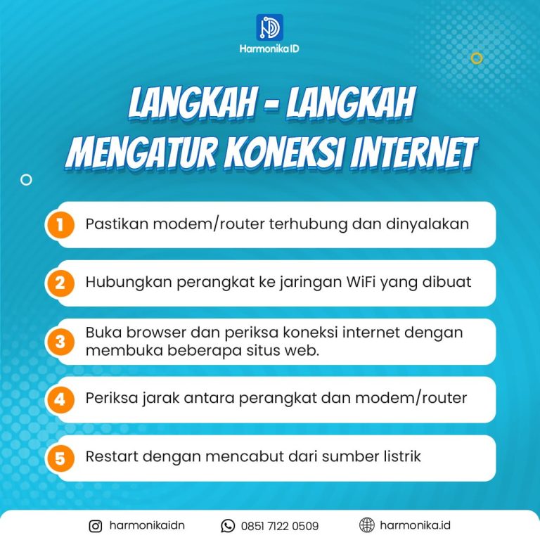 Langkah-langkah Mengatur Koneksi Internet
